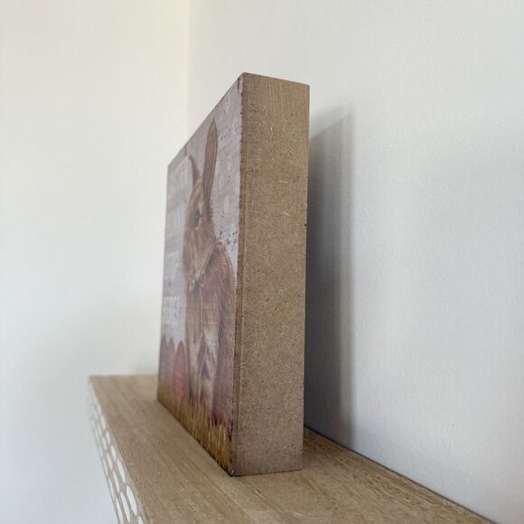 Easter Bunny Stop Here Sign Easter and Spring Home Decor - Picture 2 of 4